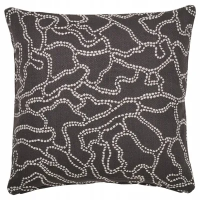 Produktbild von IKEA GULDFLY Kissenbezug Antracite Creme Baumwolle 50x50 cm