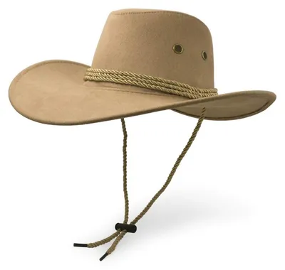 Produktbild von Cowboyhut Sonnenhut Kunstleder Wildleder beige Einheitsgröße