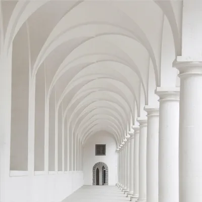 Produktbild von Fototapete Stadt - Vliestapete - Bildtapete UV-beständig Design weiss 3D-Effekt Motiv Wandtapete geruchsfrei