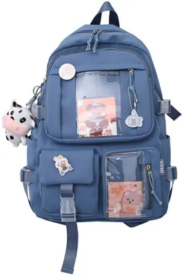 Produktbild von Mädchenrucksack Nylon blau 44x31x14cm