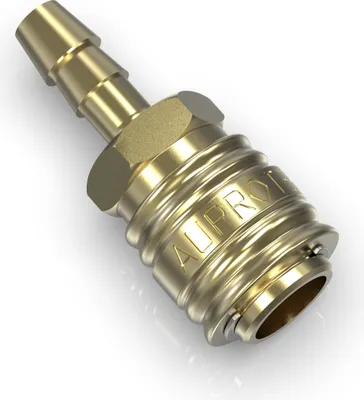 Produktbild von AUPROTEC Druckluftkupplung Messing mit 10mm Schlauchanschluss