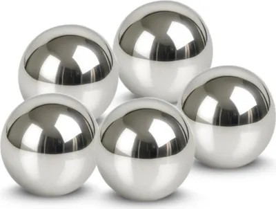 Image de set de 5 boules flottantes comme décoration de bassin 5 cm Boules en acier inoxydable