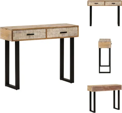 Produktbild von vidaXL Konsolentisch 100x30x75 cm Massivholz Mango -  Beistelltische
