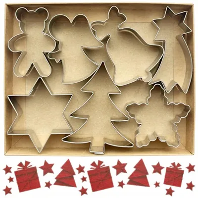 Produktbild von EkoForemki Weihnachtliche Plätzchenausstecher Set 7 Teile