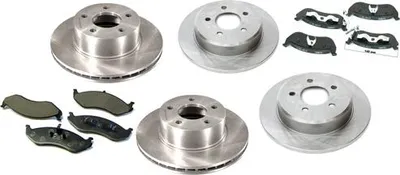 Zdjęcie produktu dla Tarcze hamulcowe + klocki przód / Tarcze hamulcowe + klocki tył Jeep Wrangler 05-06