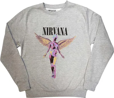 Image de Nirvana - "In Utero" Sweat-shirt pour homme/femme unie RO9765 (L) (Gris)