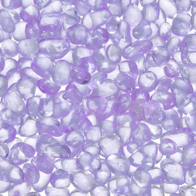 Glaskieselsteine 453 g, 5-9 mm, hellviolett für Deko