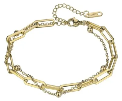 Produktbild von Holly Gold Bracelet MCB24021G Doppelkettenarmband