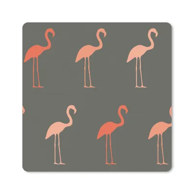 Produktbild von MuchoWow® Mauspad Mousepad Flamingo - Vogel - Muster 30x30 cm - Mousepads - Maus Mat - Pad - Mausunterlage - Gaming