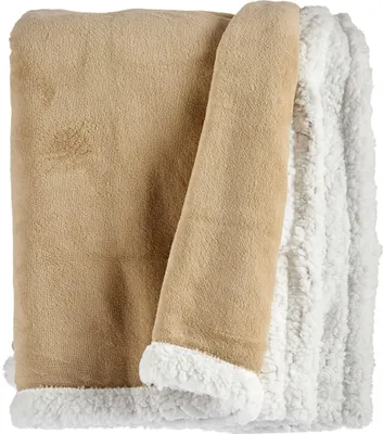Produktbild von Fleece-Decke Beige Weiß (130 x 170 cm).