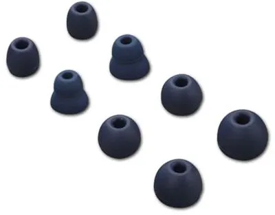 Productafbeelding van Reserve oordopjes voor in-ear hoofdtelefoons - 4 paar siliconen oordopjes in 4 maten (blauw)