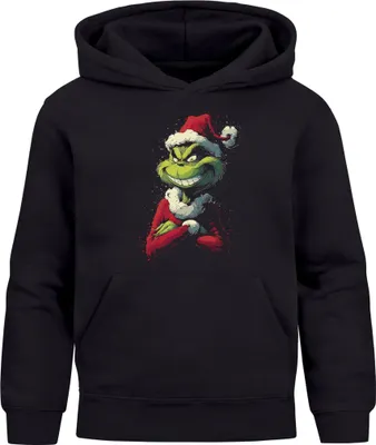 Produktbild von Kinder Hoodie Weihnachtspullover Jungen Mädchen | Aufdruck | Weihnachtsoutfit Kinder Moonworks®