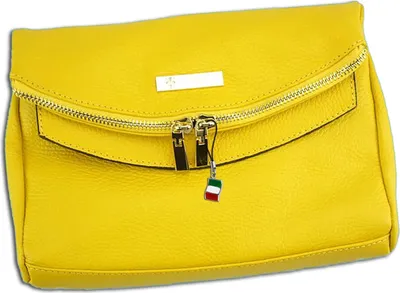 Immagine prodotto di Florence borsa da sera da donna in vera pelle giallo 2in1 frizione OTF803Y