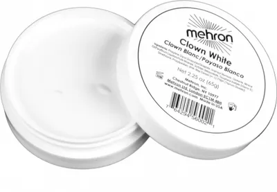 Produktbild von Mehron Schminke Weiß 65g für Spezialeffekte, allergiegetestet, leicht abwaschbar