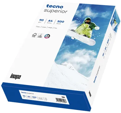 Immagine prodotto di inapa 2100011536 Carta per fotocopie tecno® superior - A4, 80 g/m², bianco, 500 fogli