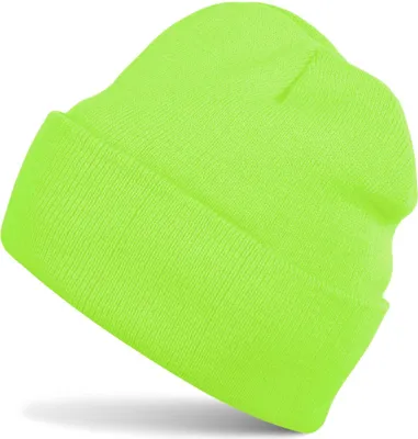 Produktbild von styleBREAKER Uni Beanie Mütze einfarbig | Klassische Feinstrick Winter Strickmütze mit breitem Umschlag | Elastische Beanie in vielen Farben für Damen und Herren