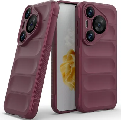 Produktbild von Handyhülle für Huawei Pura 70 Pro / 70 Pro+ Weich TPU Silikon Stossfest Anti-rutsch Hülle bordeaux