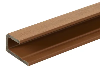 Zdjęcie produktu dla Listwa startowa deski elewacyjnej WPC TEAK 290 x 6,8 x 3,8 mm - 1 szt