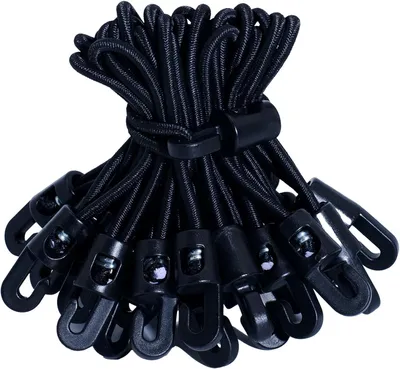 Produktbild von Stretchgummi mit Haken 10 cm, Gummispanner, 25 Stück, für Befestigung von Planen