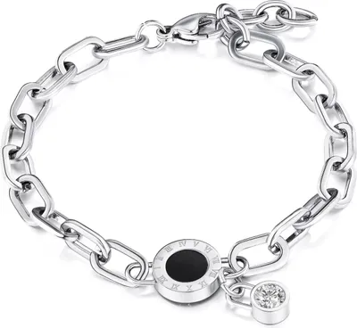 Produktbild von Armband Edelstahl Damen Silberarben Hochglanz Hochzeit