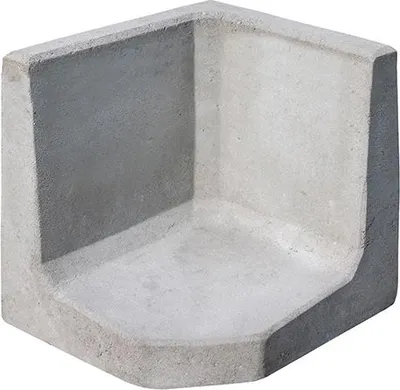 Produktbild von L-Steine L-STEIN-ECKE GRAU 30/40/40/7 CM
