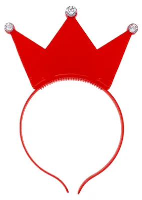 Produktbild von 1x LED Haarreif Krone in 7 Farben, blinkend und Leuchtend, Prinzessin, König, Party / Karneval / Geburtstag / Motto Party / Fasching (rot)