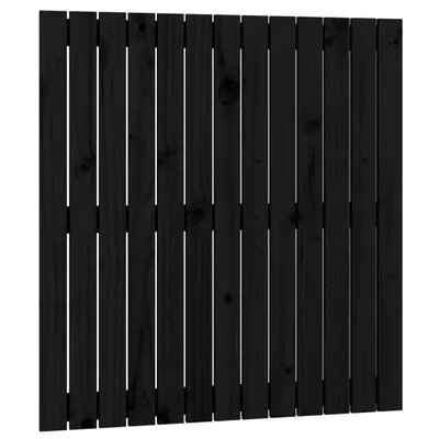 Productafbeelding van Wandhoofdbord 82,5x3x90 cm massief grenenhout zwart