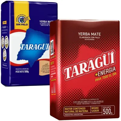 Obrázek produktu pro Sada Yerba Mate Taragui Energia + Despalada 2x500 g = 1 kg