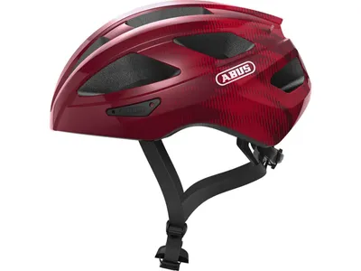 Zdjęcie produktu dla Kask szosowy ABUS Macator - sportowy kask rowerowy dla początkujących - również dla osób noszących warkocze - dla mężczyzn i kobiet - kolor czerwony Bordeaux, rozmiar L (58-62 cm)