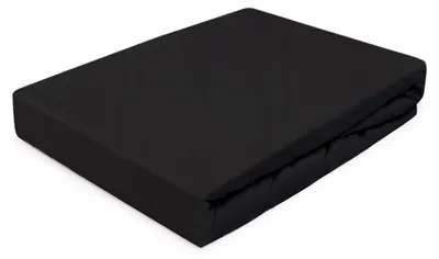 Produktbild von MATERACE Z GÓR Jersey Spannbettlaken Schwarz 120x200 cm