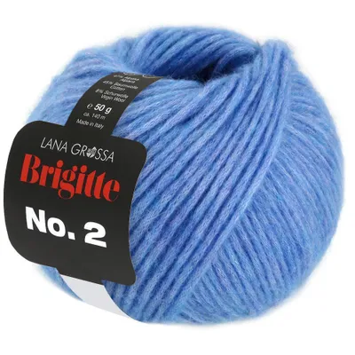 Produktbild von Lana Grossa BRIGITTE NO. 2 50 g hochwertige Mischung aus Schurwolle, Baumwolle und Alpaka 140 m Farbe 061 - Zartblau