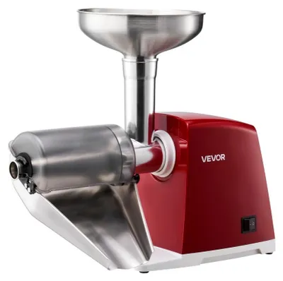 Image de Presse-tomates électrique, 150 W, en acier inoxydable, avec 4 tamis pour différentes consistances