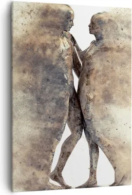 Produktbild von Bild auf Leinwand - Leinwandbild - Einteilig - Staub eine Frau ein Mann der Liebe - 50x70cm - Wand Bild - Wandbilder - Leinwanddruck - Wanddekoration - Leinwand bilder - Wandbild - PA50x70-3102