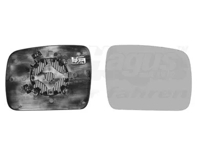 Produktbild von VAN WEZEL Spiegelglas Außenspiegel Rechts für LAND ROVER Freelander 2 SUV (L359) Konvex Beheizbar 0250838