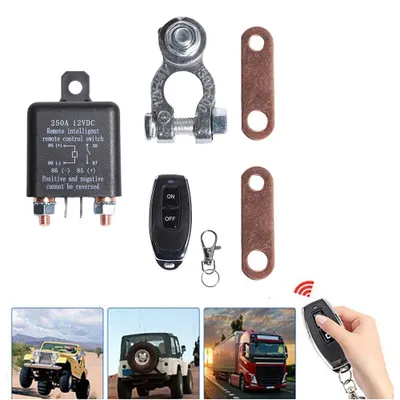 Produktbild von 12V 250A Einzeln Fernbedienung Automatisch Auto Batterie Trennschalter Schalter