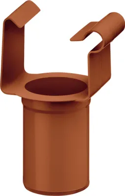 Produktbild von INEFA Ablaufstutzen kastenförmig, PVC-U NW68/DN50 Braun Einhangstutzen, Dachrinnenzubehör, einfache Montage,  Germany