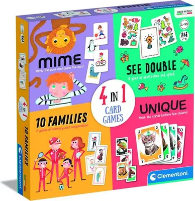 Immagine prodotto di Clementoni BOARD GAME 4IN1 CARD GAMES 50831