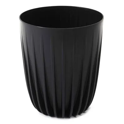 Produktbild von HowHomely Blumentopf Rund 46 cm Höhe, Pflanzkübel, Schwarz Übertopf für garten balkon