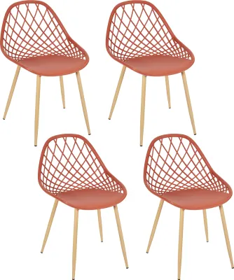 Image de Chaise Exterieur Malaga Terracotta - Lot De 4