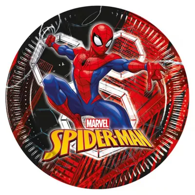 Produktbild von Procos Spiderman World of Webs 8-tlg.Papierteller 23 cm