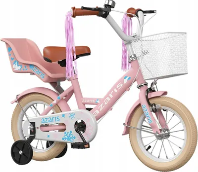 Obrázok produktu pre Dievčenský Bicykel, Ružový, 12 Palcov, Bicykel, Nosič, Košík