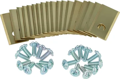 Produktbild von vhbw 18x Ersatz-Messer kompatibel mit Landxcape Rasenmäher - Ersatzklinge Silber Gold, Titan-Apatit