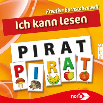 Obrázek produktu pro Noris Ich Kann Lesen, výuková hra, čtecí hra, pokládací hra, němčina, děti, hra, 608985767