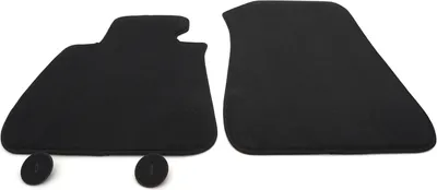 Produktbild von Fußmatten für BMW 1er E81 E82 E87 E88 M1 Velours Automatten Original Qualität, schwarz, 2-teilig, vorn