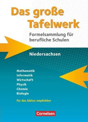 Immagine prodotto di Das große Tafelwerk für berufliche Schulen. Formelsammlung Niedersachsen - Schülerbuch