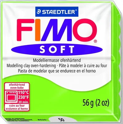 Produktbild von FIMO, Modelliermasse, Knete apfelgrün soft normal