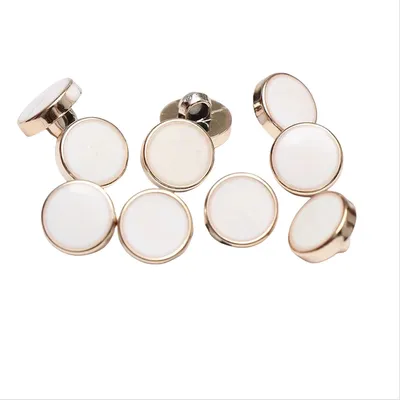 Immagine prodotto di INF Eleganti Bottoni per Camicie e Vestiti - Set da 10 Bianco 13
