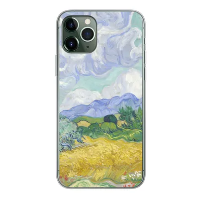 Produktbild von MuchoWow® Handyhülle Schutzhülle Hülle für iPhone 11 Pro Weizenfeld mit Zypressen - Vincent van Gogh Silikon Softcase Handy Hülle - Handy