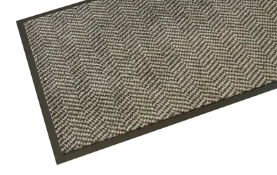 Image de Akcila Tapis de sol Antidérapant Chevrons Gris 60x90 cm