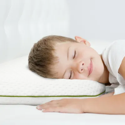 Productafbeelding van Kinderkussen 60x40x6 cm, Lyocell - Hypoallergeen traagschuimkussen voor kinderen vanaf 2 jaar - Comfortabel en ademend - gecertificeerd